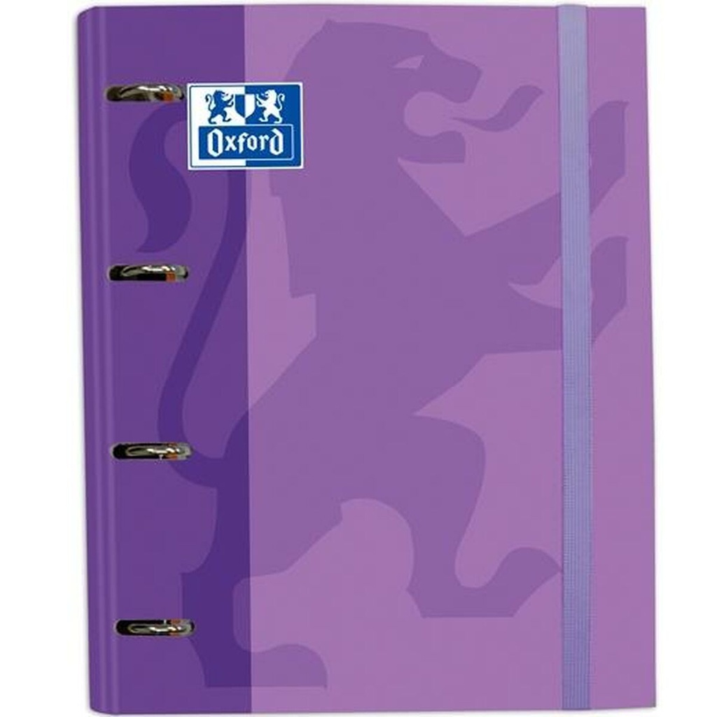Carpeta de anillas Oxford Classic Europeanbinder Malva A4 A4+