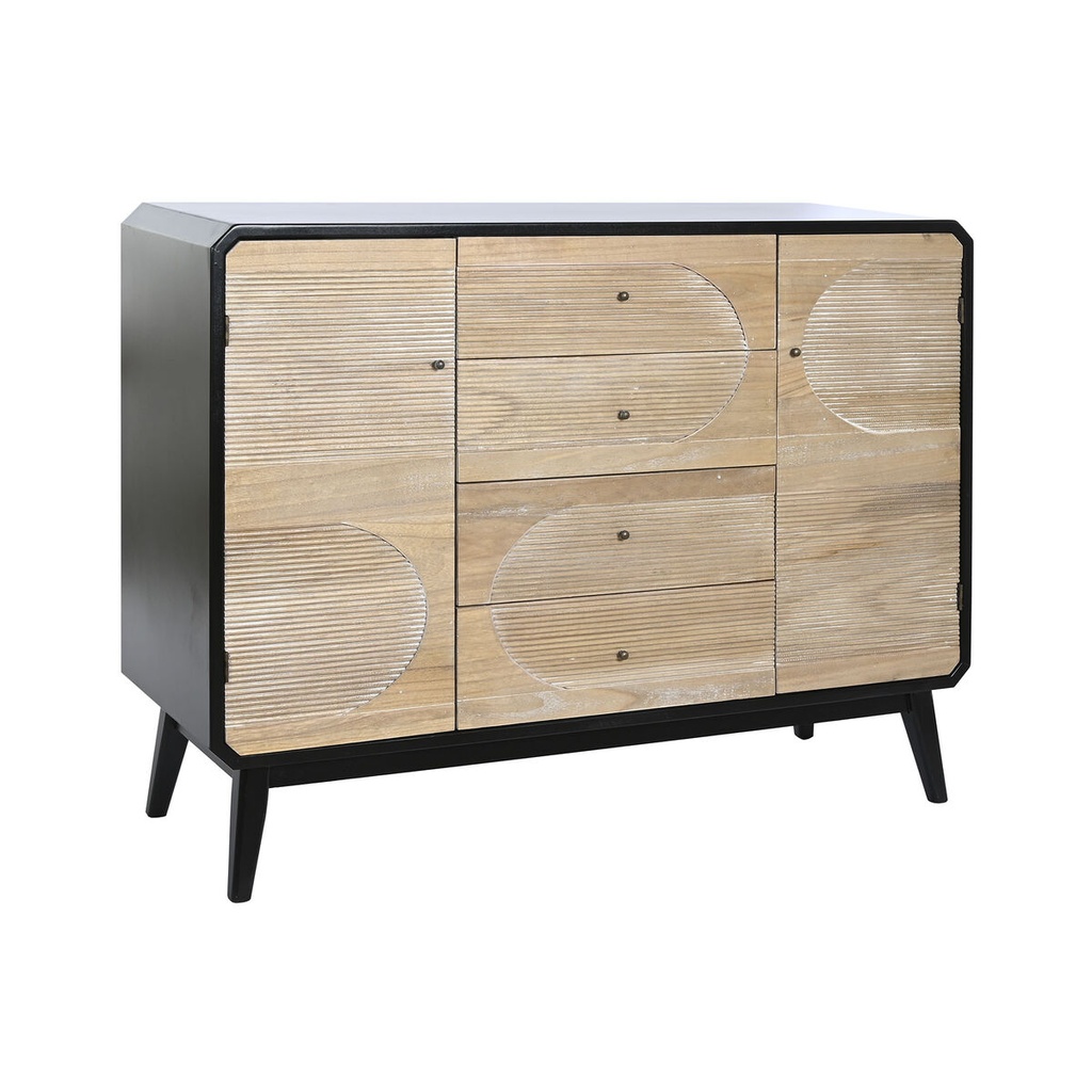 Aparador DKD Home Decor Negro Madera 120 x 40 x 90 cm