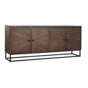 Aparador DKD Home Decor Marrón oscuro Madera 177 x 38 x 75 cm