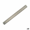 Ruler Pincello AR1607007 Silver Aluminium 0,5 x 35,5 x 4 cm (12 Units)