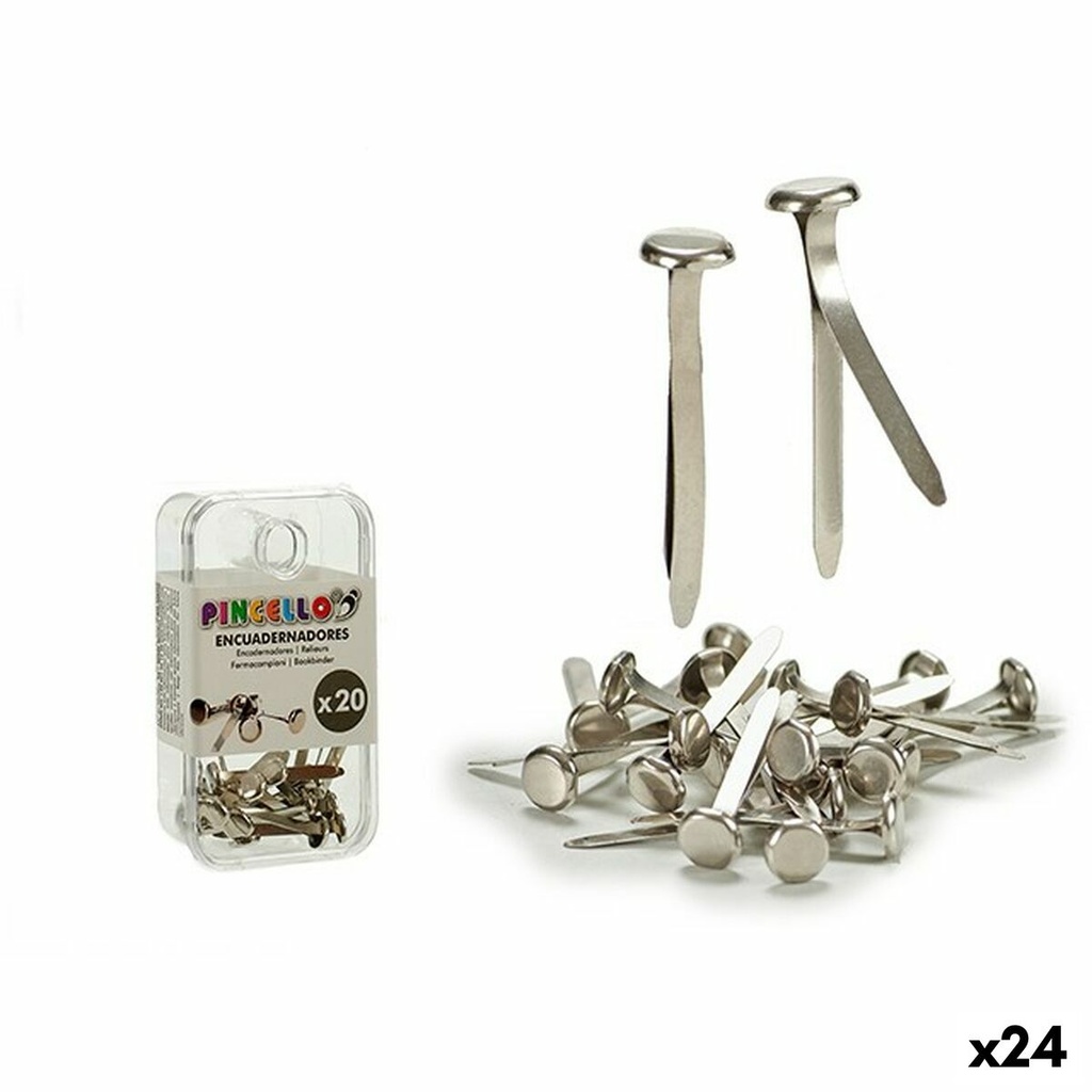 Clips Pincello AR1607101 Silver Binding Metal (24 Units)