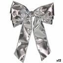 Lazos Krist+ HJ112096 Plateado 30 x 4 x 20 cm 21 x 45 x 4 cm Adorno Navideño (12 Unidades)