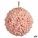 Christmas Bauble Krist+ 19A24330 Pink Plastic (24 Units)