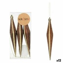 Christmas Decorations Set Krist+ 00899 Brown PVC Streched 8,5 x 3,5 x 19 cm (12 Units)