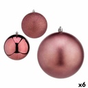 Set of Christmas balls Krist+ 00798 Pink Plastic Ø 12 cm (6 Units)