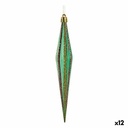 Christmas Decorations Set Krist+ 00901 Green Golden Streched 3 x 8,5 x 19 cm (12 Units)