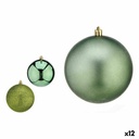 Set de Bolas de Navidad Krist+ 00805 Verde Plástico (12 Unidades)