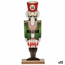 Nutcracker Krist+ 19XD35232 Black Red Green Wood 8 x 40 x 15 cm Nutcracker (12 Units)