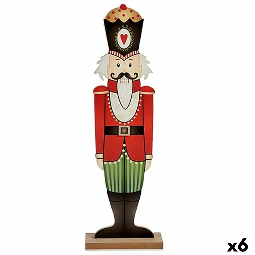 Nutcracker Krist+ 19XD35241 White Black Red Green Wood 10 x 60 x 19 cm Nutcracker (6 Units)