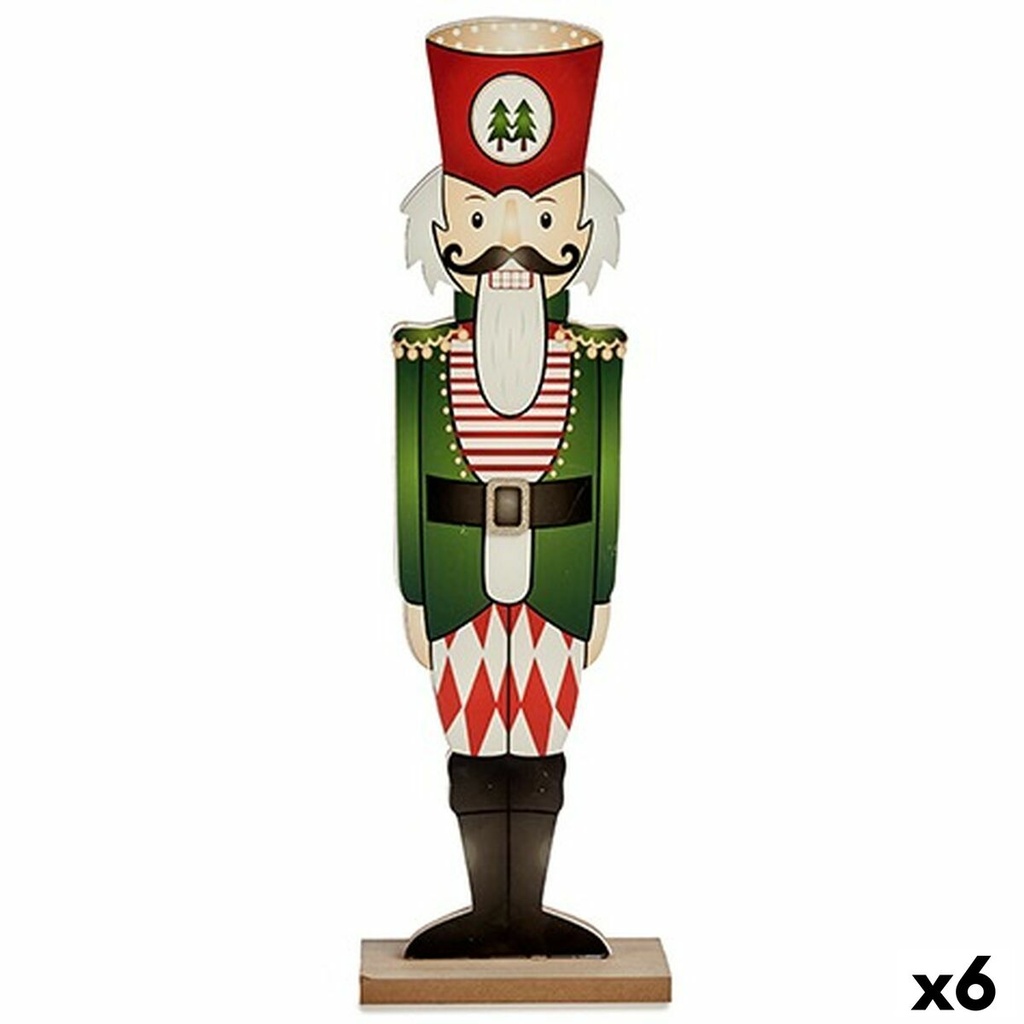 Nutcracker Krist+ 19XD35233 White Black Red Green Wood 10 x 60 x 19 cm Nutcracker (6 Units)