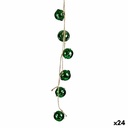 Christmas bauble Krist+ 00547-2 Green Plastic Rattle 58 x 3 x 3 cm (24 Units)