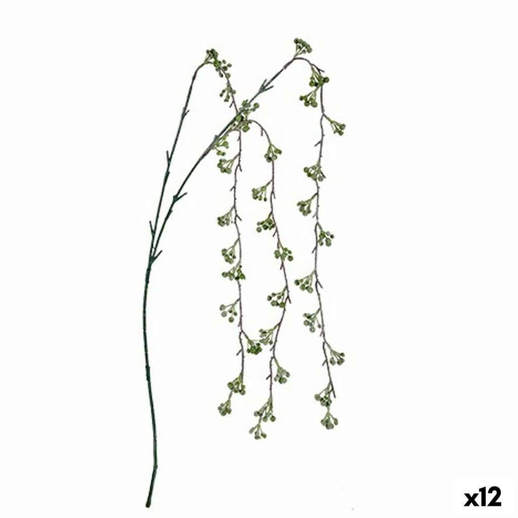 Branch Krist+ BRS5-18057 Green Plastic Flowers 7 x 5 x 115 cm (12 Units)