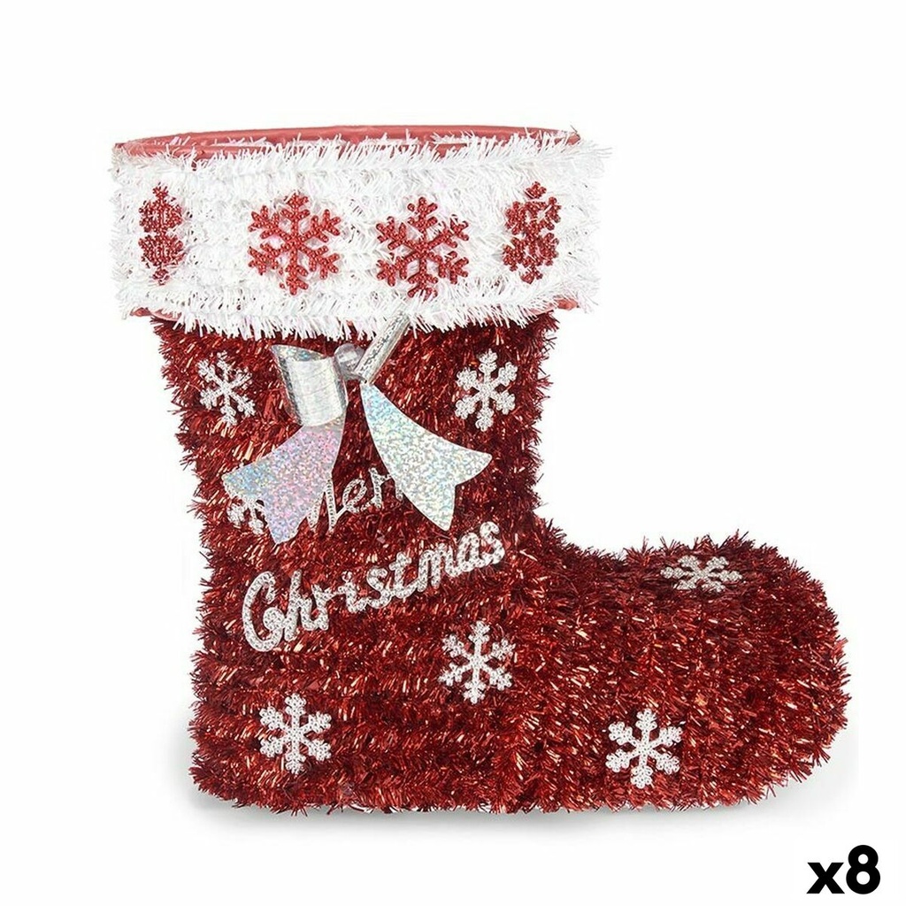 Christmas Stocking Krist+ 19CD068 polypropylene PET Boot Tinsel