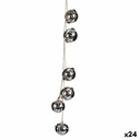 Christmas bauble Krist+ 00547-1 Silver Metal Rattle 5 x 2,5 x 41 cm (24 Units)