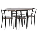Table set with 4 chairs DKD Home Decor 121 x 55 x 78 cm