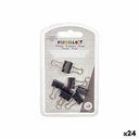 Pinzas Pincello 390 Negro Metal Clip Pequeño (24 Unidades)