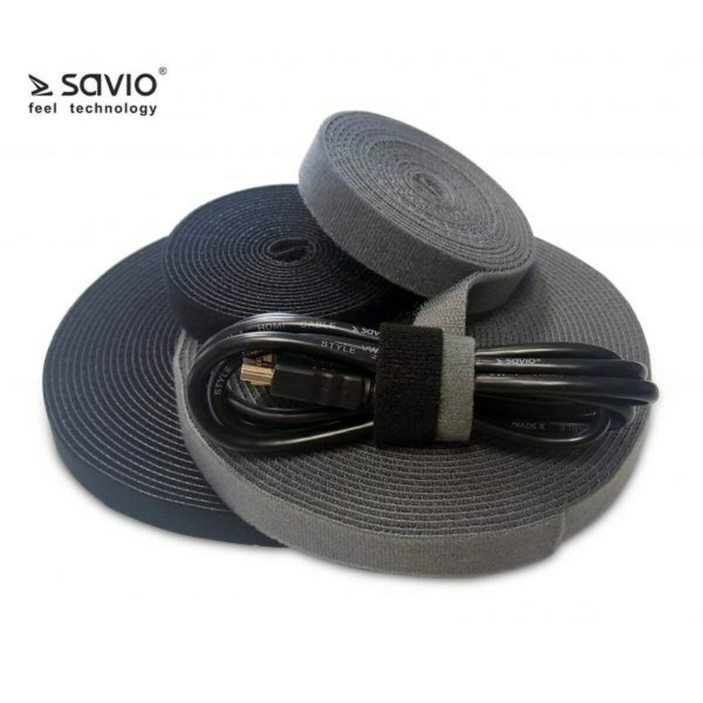 Organizador de Cables Savio OC-01/B Negro
