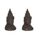 Sujetalibros Home ESPRIT Resina Oriental 15 x 11 x 28 cm