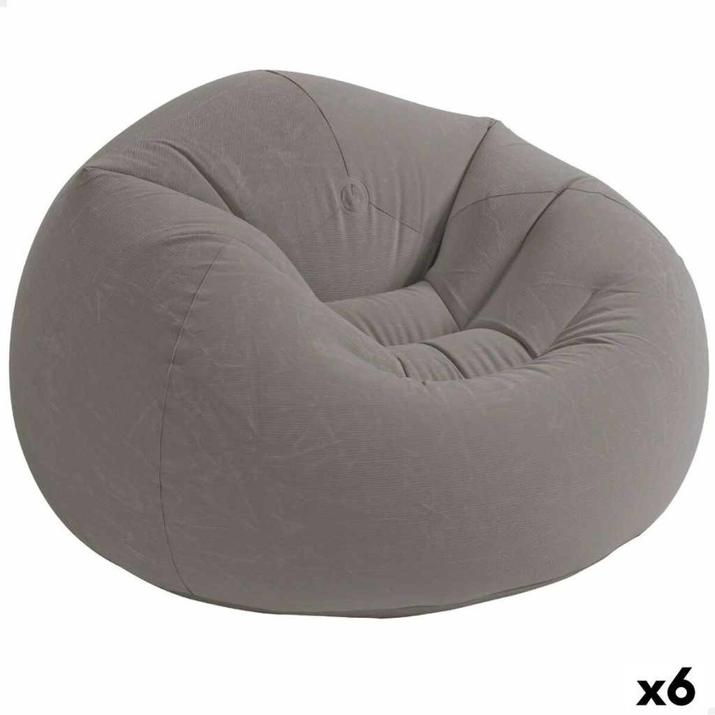 Sillón Hinchable Intex Gris 107 x 69 x 104 cm 114 x 71 x 114 cm (6 Unidades)