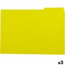 Set of Subfolders Elba Yellow A4 50 Pieces (3 Units)
