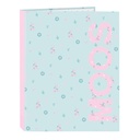 Ring binder Moos Garden Turquoise 26,5 x 33 x 4 cm