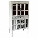Cupboard Alexandra House Living White Wood Elm wood 48 x 173 x 97 cm