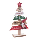Christmas Tree Multicolour Wood 14 X 4,5 X 26 CM