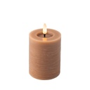 LED Candle Lumineo Brown Ø 7 x 11,2 cm Flame effect (AAA)