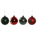Bolas de Navidad Home ESPRIT Rojo Dorado Polietileno 32,5 x 8 x 32,5 cm (16 Piezas)