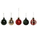 Bolas de Navidad Home ESPRIT Rojo Verde Polietileno 27 x 4 x 26 cm (20 Piezas)
