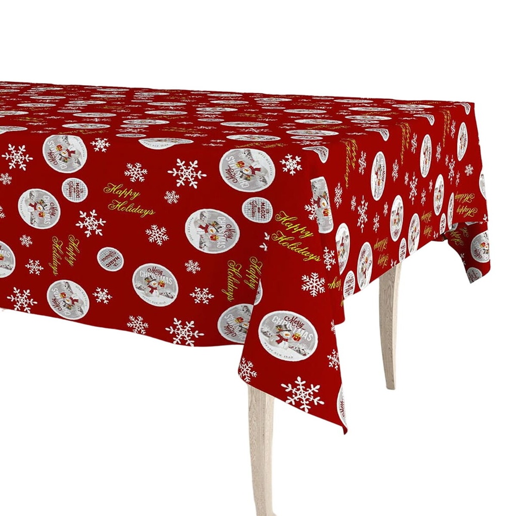 Mantel en rollo Exma Rojo 140 cm x 25 m Navidad