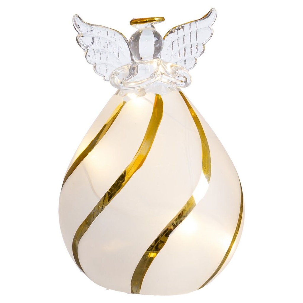 Christmas bauble Transparent Angel 8 x 8 x 11 cm