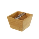 Nutcracker Silver Natural Metal Bamboo 16 x 16 x 11 cm