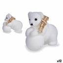 Christmas bauble Krist+ K19121228 White 8 x 11 x 14 cm (12 Units)