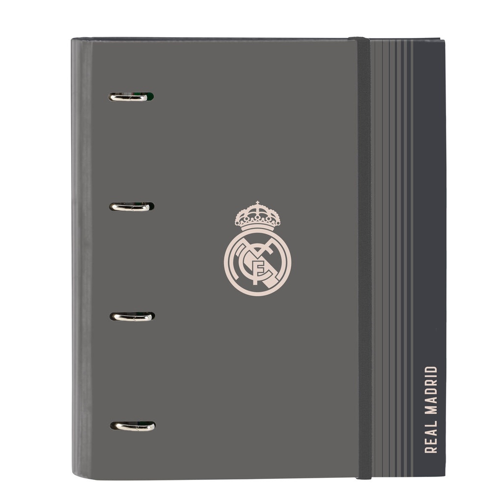 Ring binder Real Madrid C.F. Grey 27 x 32 x 3.5 cm