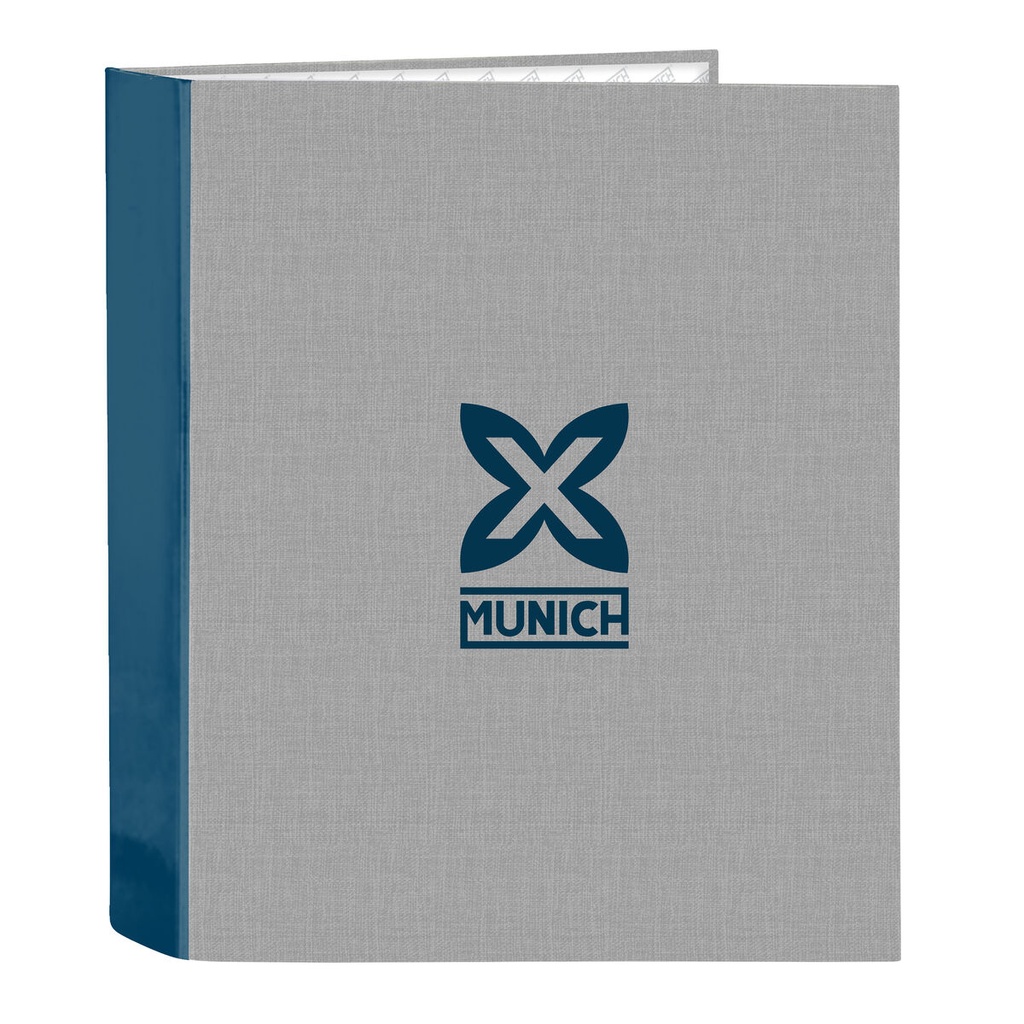 Ring binder Munich Street Blue Grey A4 27 x 33 x 6 cm