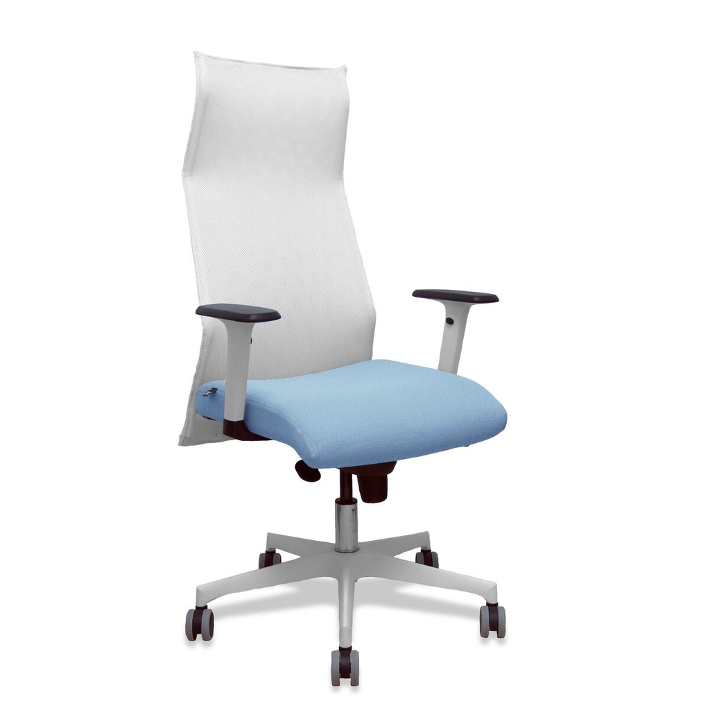 Silla de Oficina Piqueras y Crespo 54BR65G Blanco Azul cielo