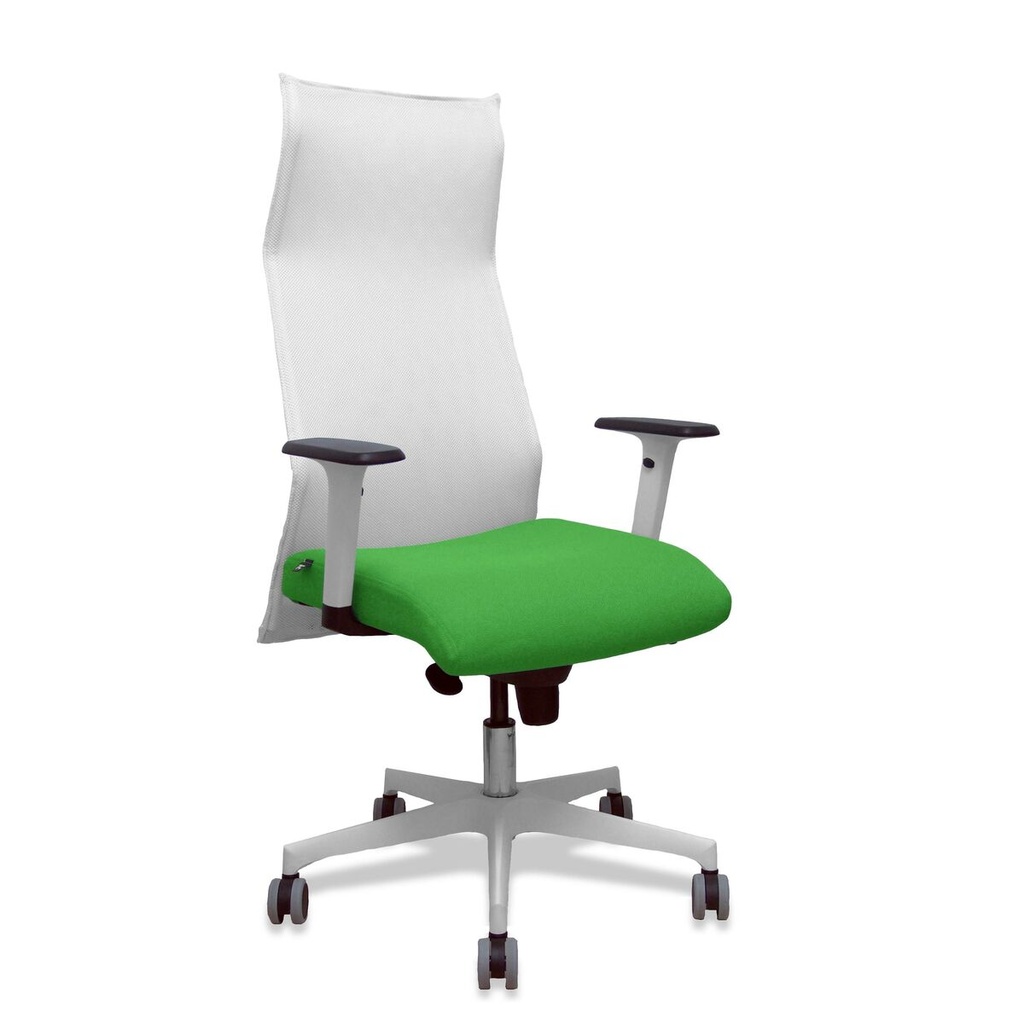 Silla de Oficina Piqueras y Crespo 54BR65G Blanco Verde