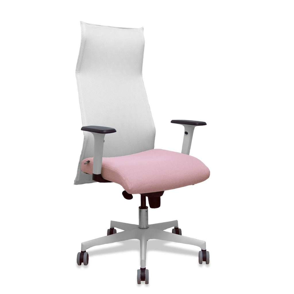 Silla de Oficina Piqueras y Crespo 54BR65G Blanco Rosa