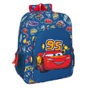 School Bag Cars Racing Navy Blue 33 x 42 x 14 cm