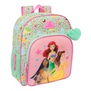 School Bag Disney Princess Bloom Green Pink 32 x 38 x 12 cm