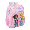 School Bag Barbie Painterly Pink Sky blue 32 x 38 x 12 cm