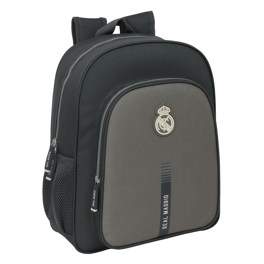 Mochila Escolar Real Madrid C.F. Gris 32 x 38 x 12 cm