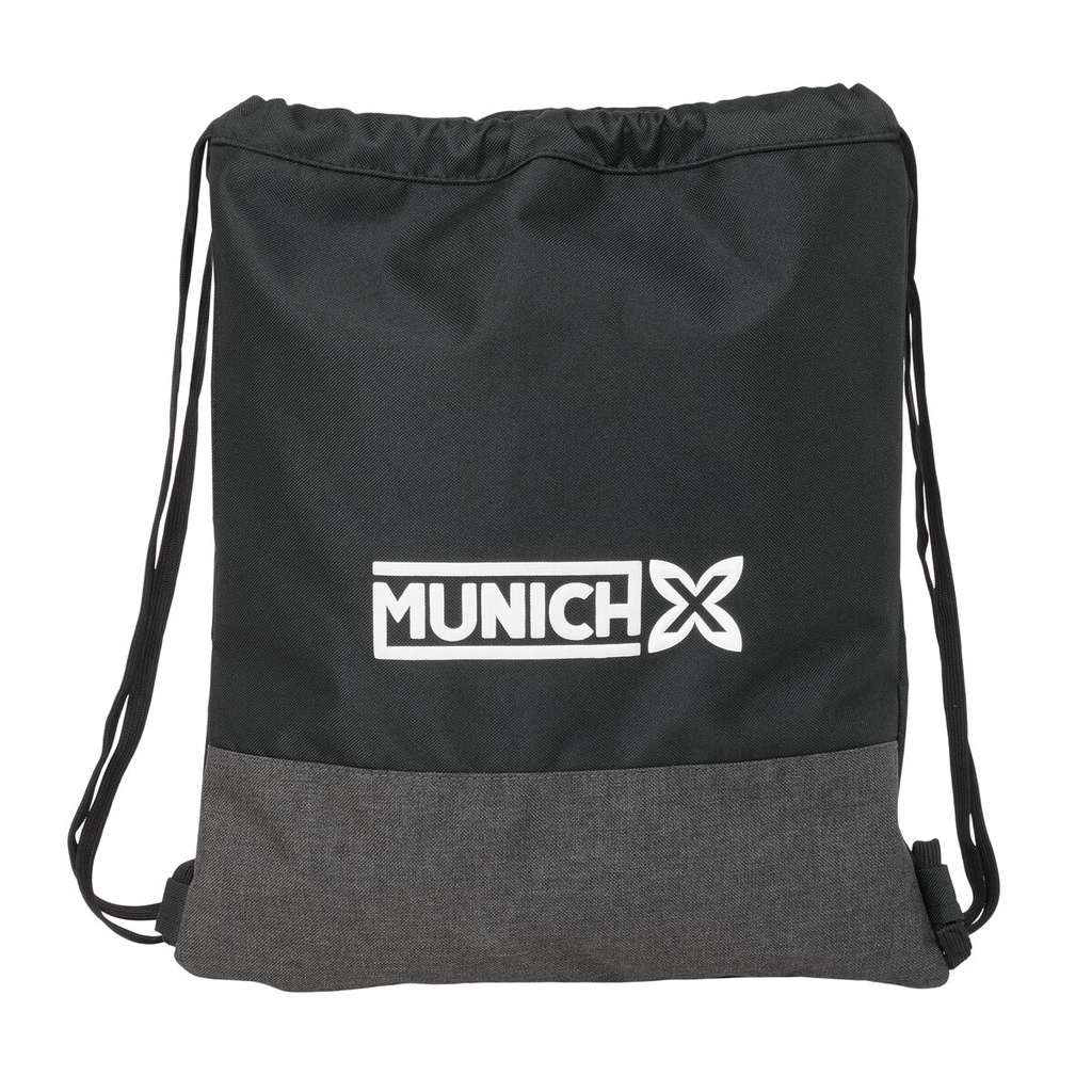 Backpack with Strings Munich Topo Black 35 x 40 x 1 cm
