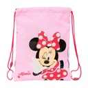 Bolsa Mochila con Cuerdas Minnie Mouse Naive Rosa 26 x 34 x 1 cm