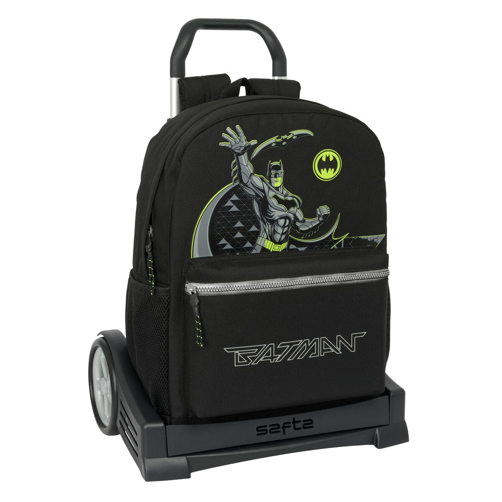 School Rucksack with Wheels Batman Game over Black 32 x 43 x 14 cm