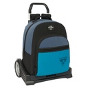 School Rucksack with Wheels BlackFit8 California Blue Black 32 x 42 x 15 cm