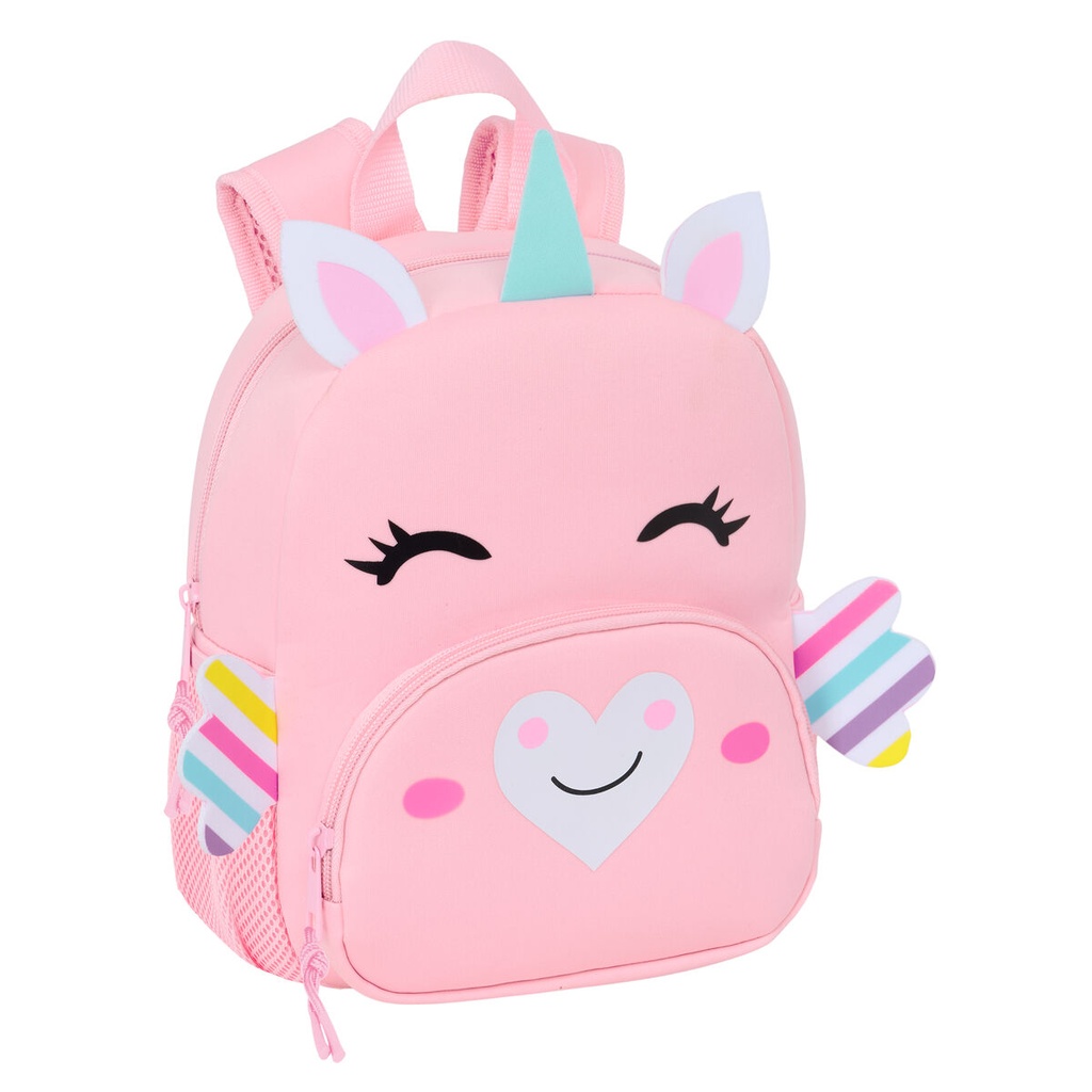 School Bag Safta Unicornio Pink 20 x 25 x 9 cm