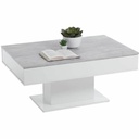 Mesa de Centro FMD Blanco Gris