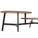 Mesa de Centro Home ESPRIT Negro Natural 115 x 60 x 40,5 cm